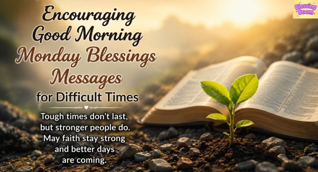 Encouraging Good Morning Monday Blessings Messages for Difficult Times