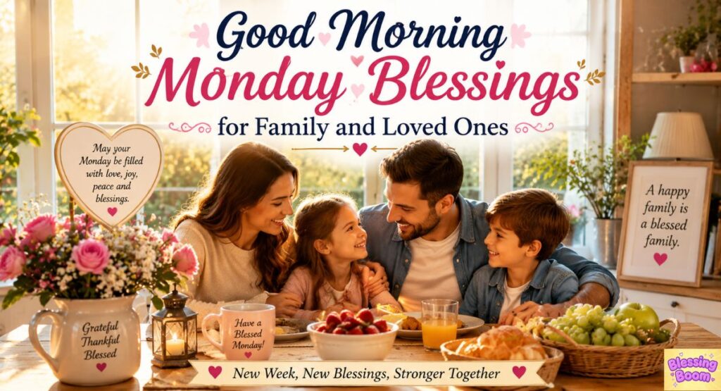Good Morning Monday Blessings for Family and Loved Ones