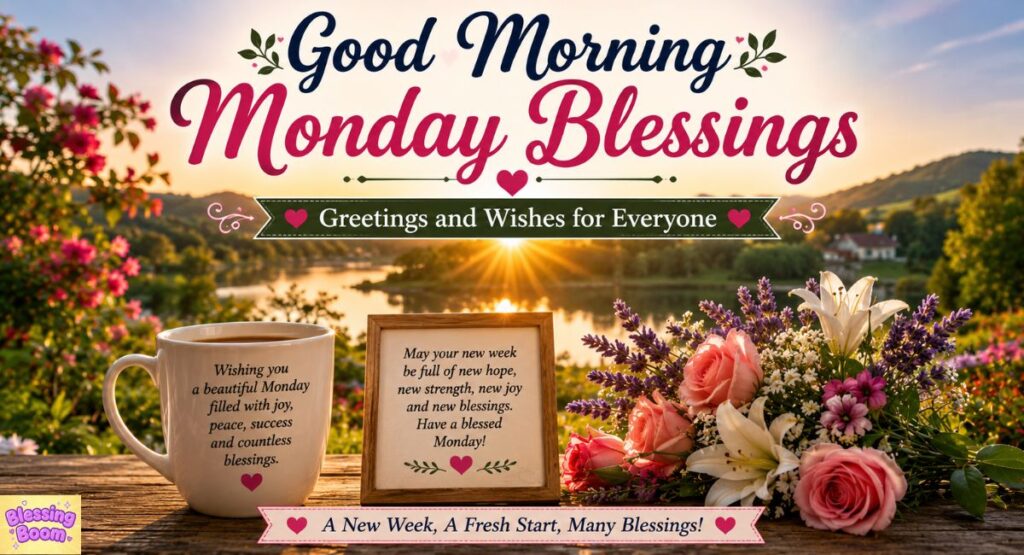 Good Morning Monday Blessings Greetings and Wishes for Everyone