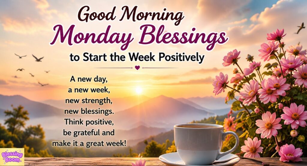 Good Morning Monday Blessings to Start the Week Positively