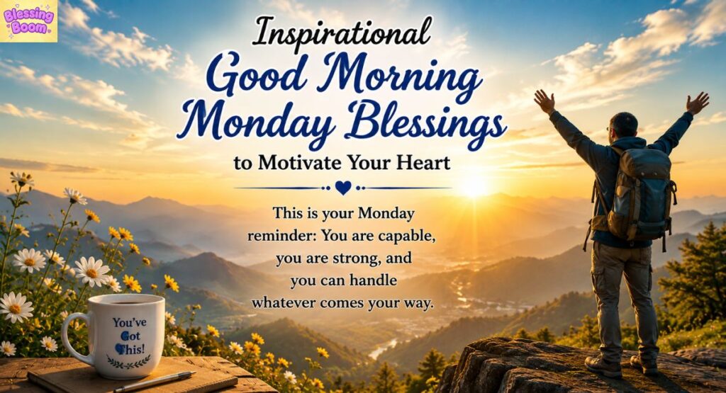 Inspirational Good Morning Monday Blessings to Motivate Your Heart