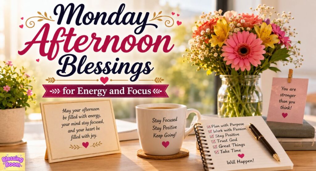 Monday Afternoon Blessings for Energy and Focus