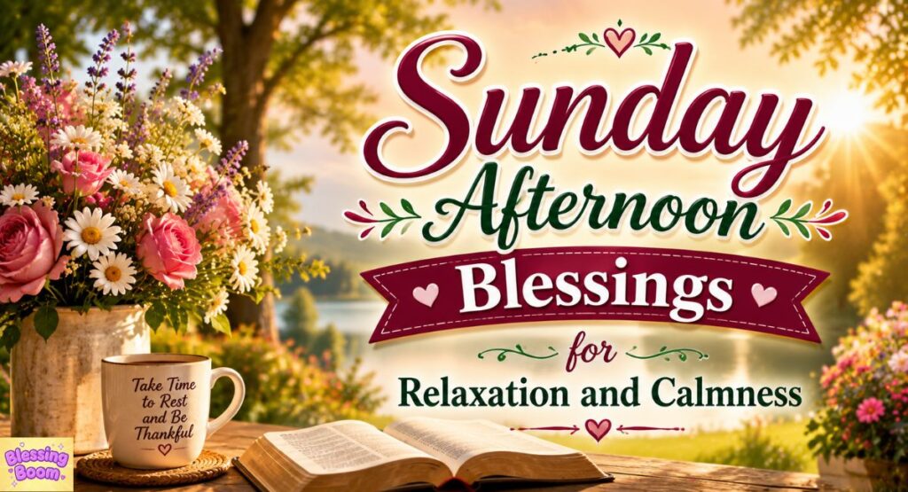 Sunday Afternoon Blessings for Relaxation and Calmness