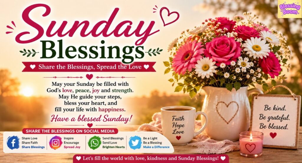 Sunday Blessings to Share on Social Media