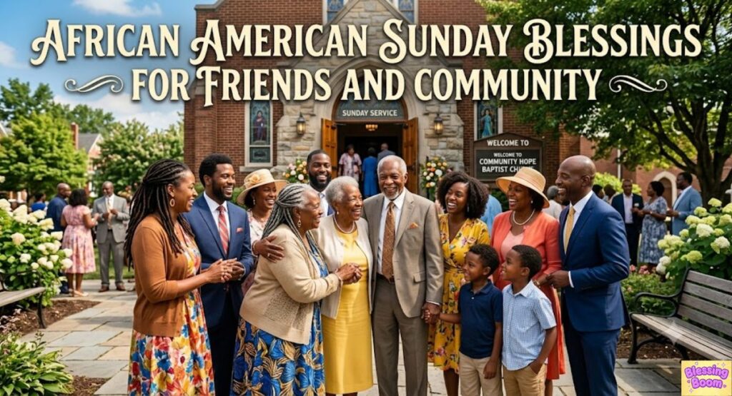 African American Sunday Blessings for Friends and Community