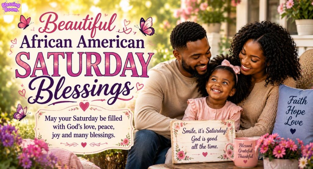 Beautiful African American Saturday Blessings Images