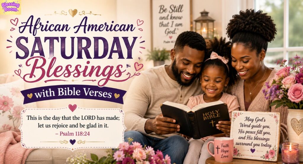 African American Saturday Blessings with Bible Verses