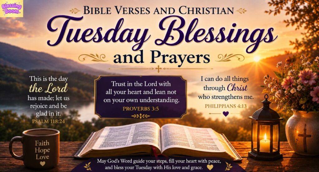 Bible Verses and Christian Tuesday Blessings and Prayers