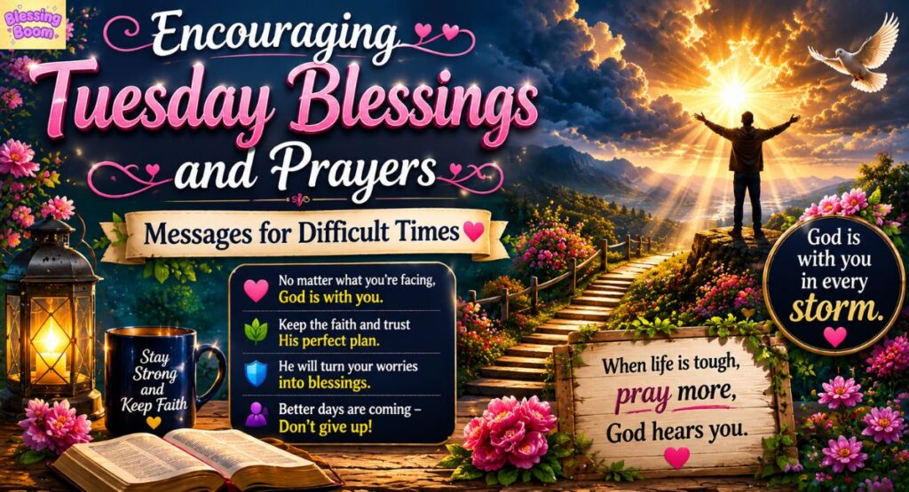 Encouraging Tuesday Blessings and Prayers Messages for Difficult Times