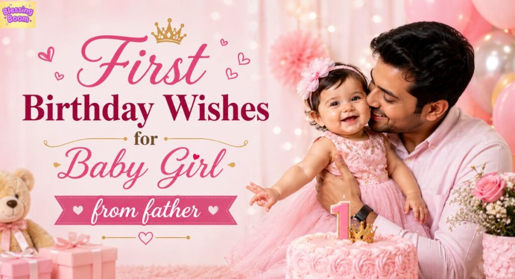 First Birthday Wishes for Baby Girl from Father