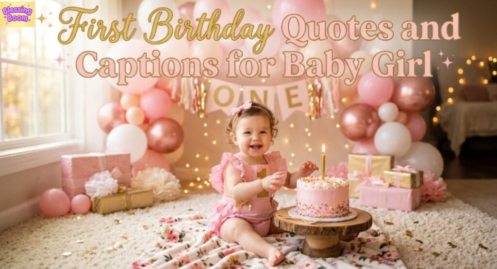 First Birthday Quotes and Captions for Baby Girl