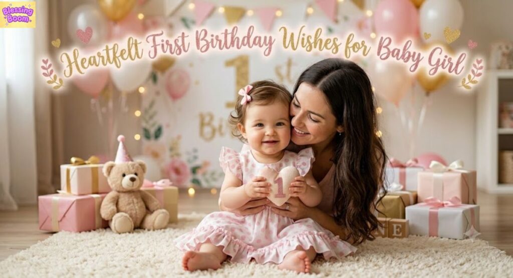 Heartfelt First Birthday Wishes for Baby Girl