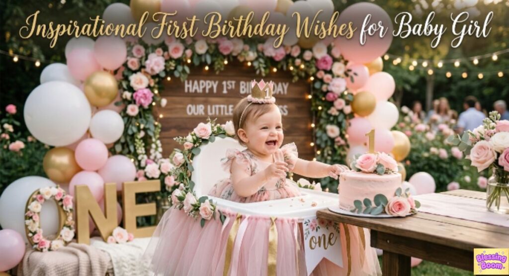 Inspirational First Birthday Wishes for Baby Girl