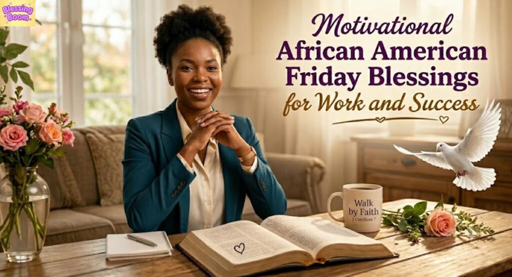 Motivational African American Friday Blessings for Work and Success