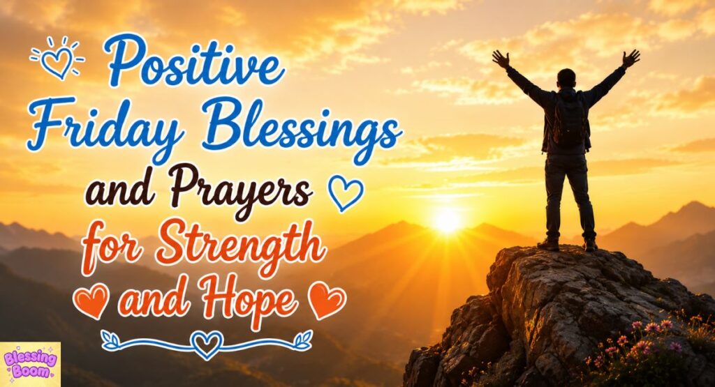 Positive Friday Blessings and Prayers for Strength and Hope