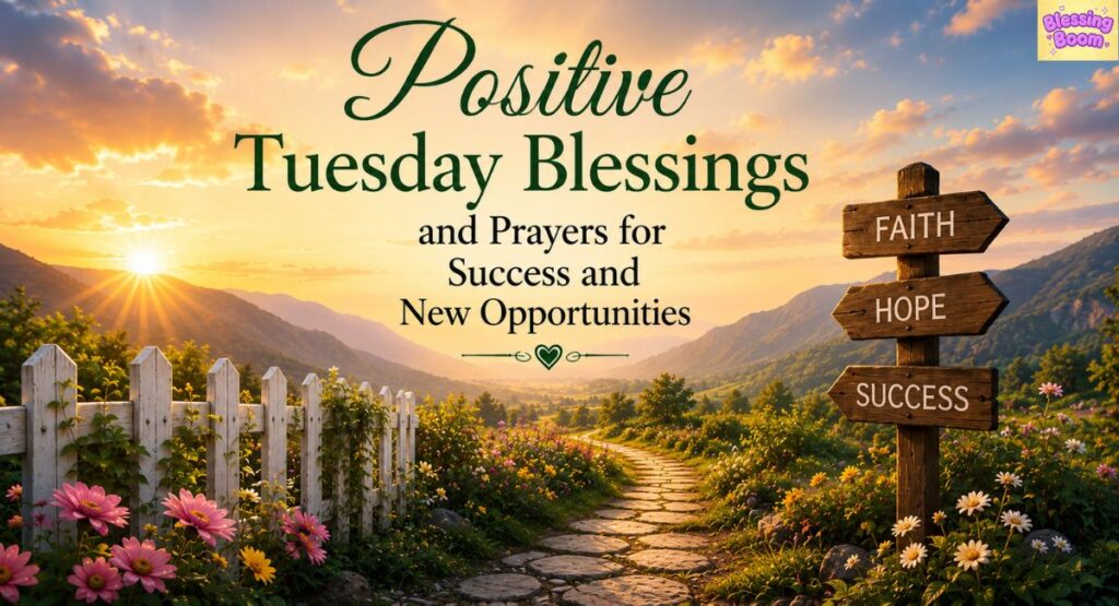 Positive Tuesday Blessings and Prayers for Success and New Opportunities