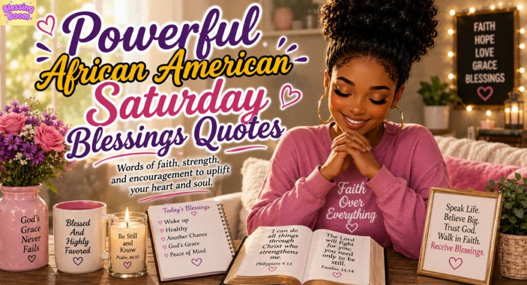 Powerful African American Saturday Blessings Quotes