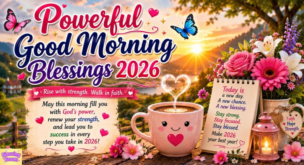 Powerful Good Morning Blessings 2026 for Strength and Success