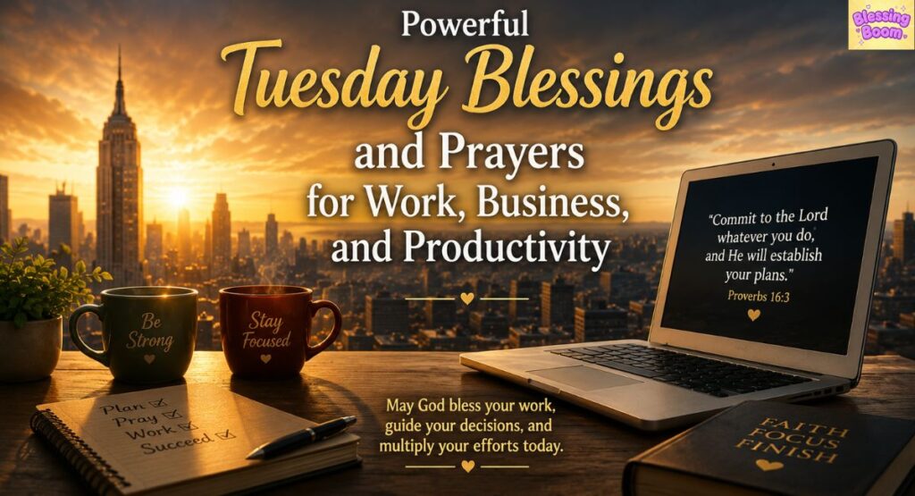 Powerful Tuesday Blessings and Prayers for Work, Business, and Productivity