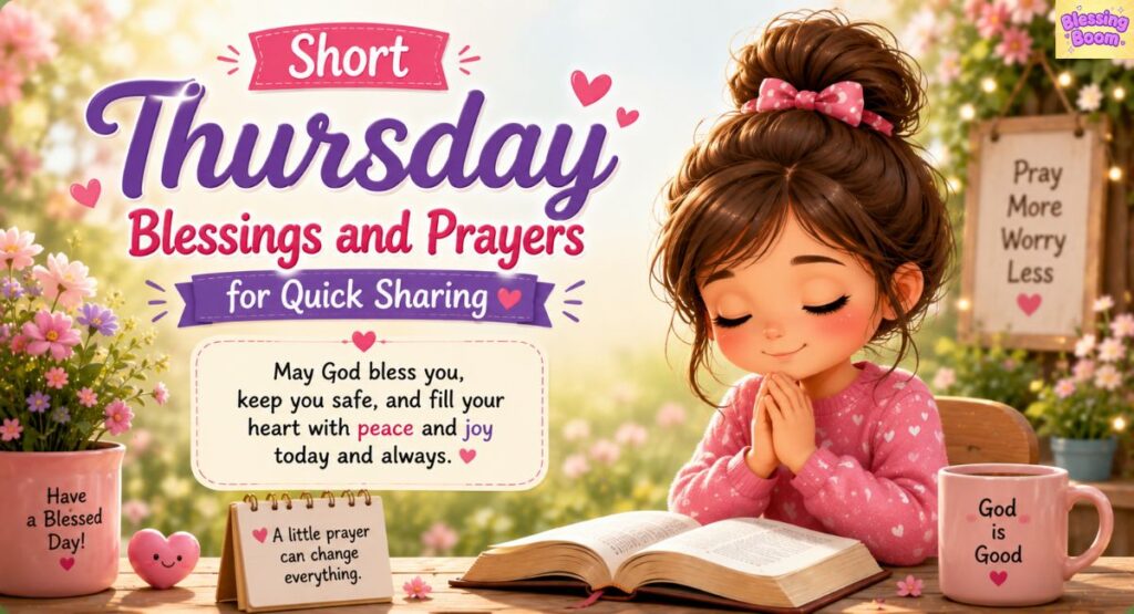 Short Thursday Blessings and Prayers for Quick Sharing
