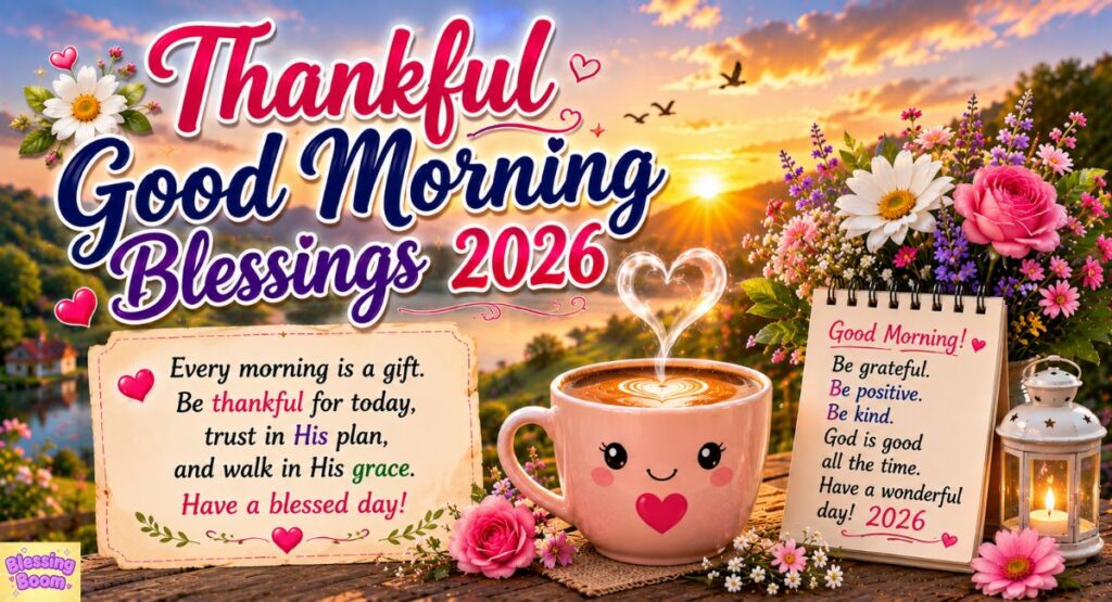 Thankful Good Morning Blessings 2026 to Express Gratitude