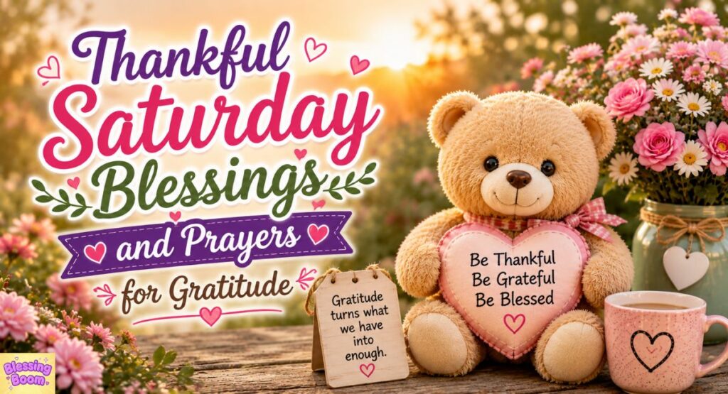 Thankful Saturday Blessings and Prayers for Gratitude