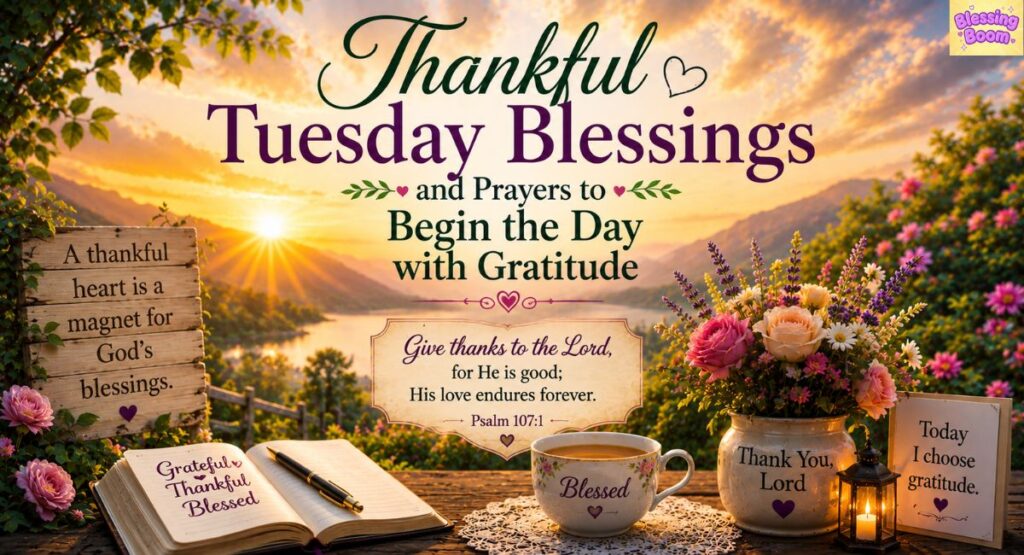 Thankful Tuesday Blessings and Prayers to Begin the Day with Gratitude