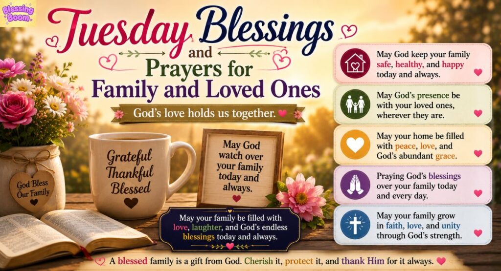 Tuesday Blessings and Prayers for Family and Loved Ones