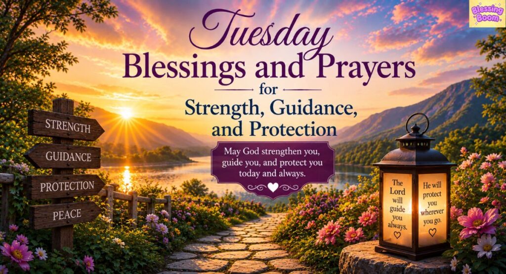 Tuesday Blessings and Prayers for Strength, Guidance, and Protection