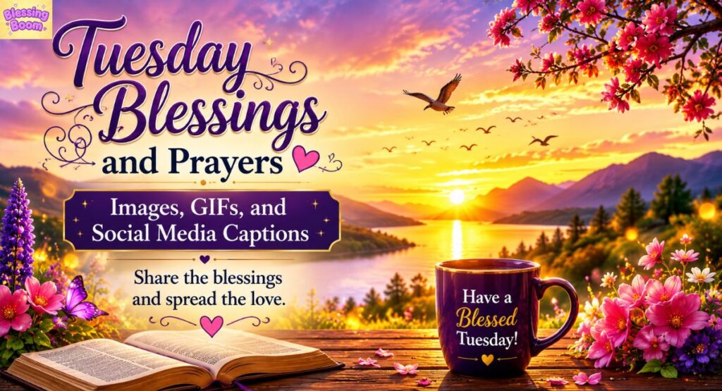 Tuesday Blessings and Prayers Images, GIFs, and Social Media Captions
