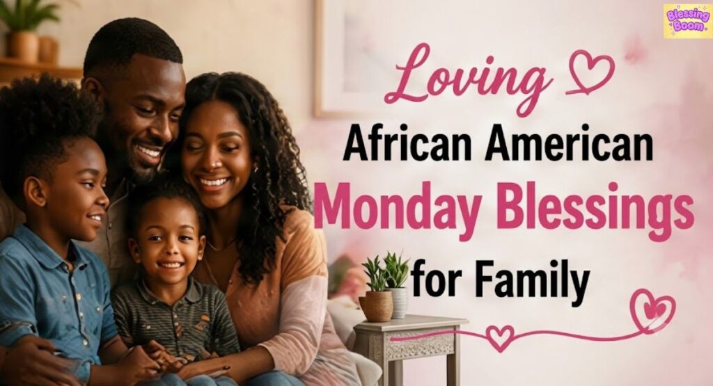 Loving African American Monday Blessings for Family