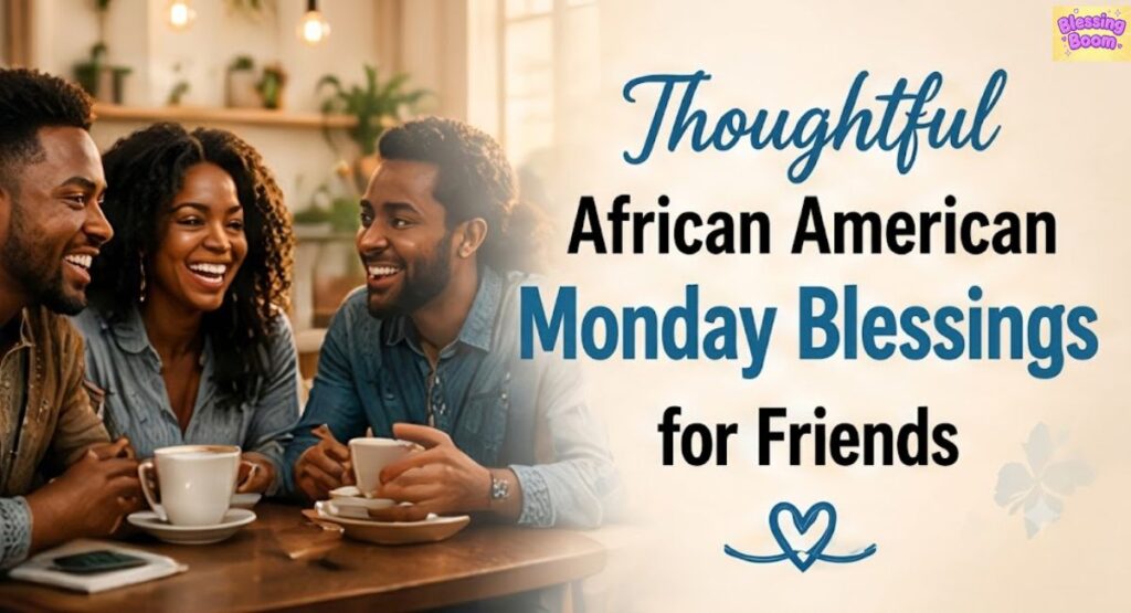 Thoughtful African American Monday Blessings for Friends