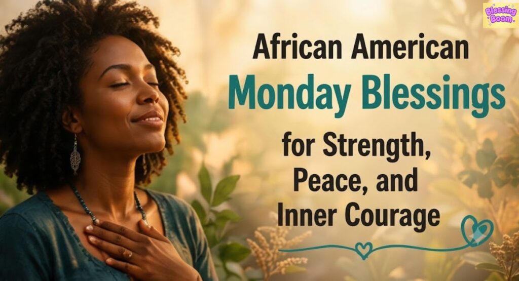 African American Monday Blessings for Strength, Peace, and Inner Courage
