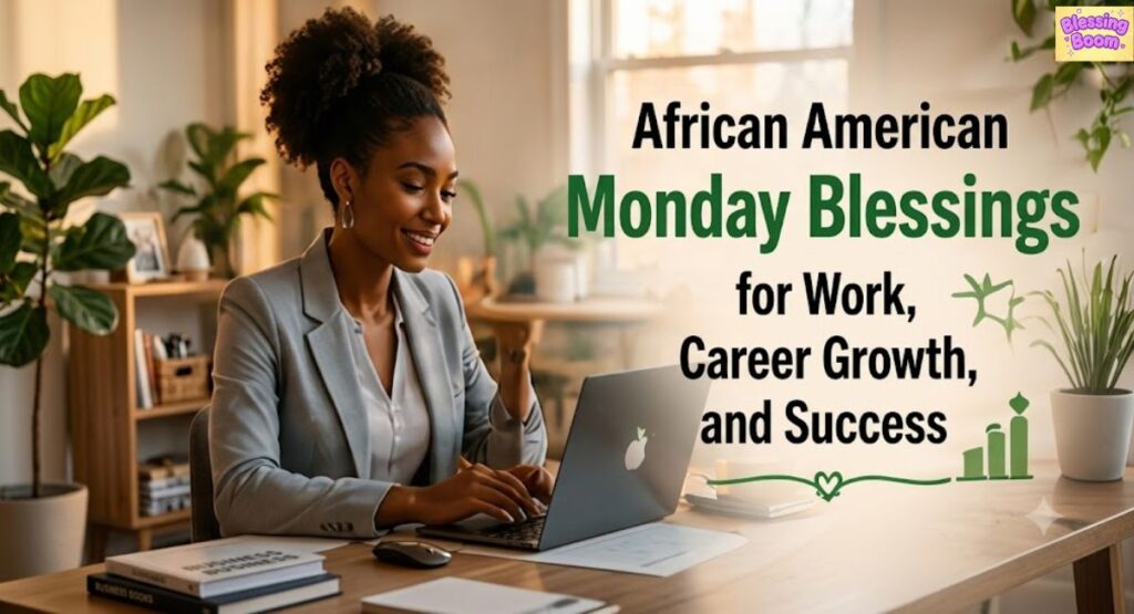 African American Monday Blessings for Work, Career Growth, and Success