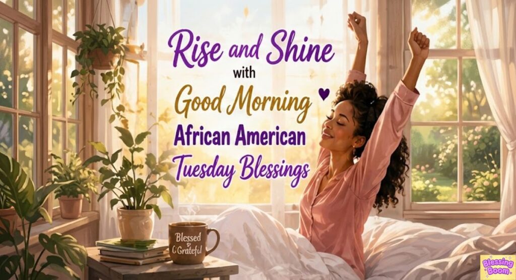 Rise and Shine with Good Morning African American Tuesday Blessings