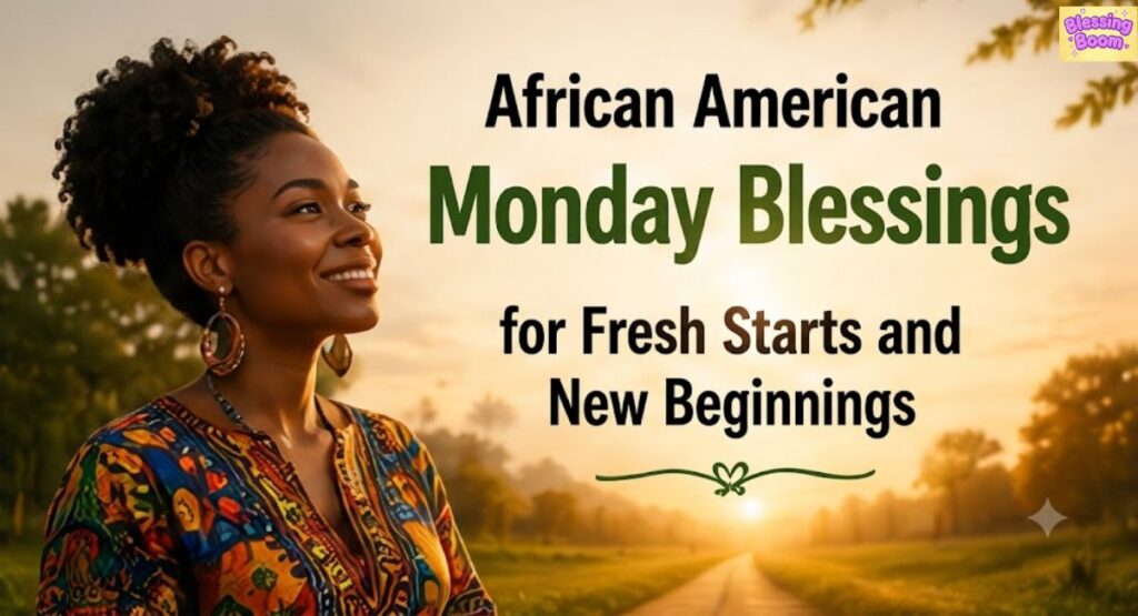 African American Monday Blessings for Fresh Starts and New Beginnings