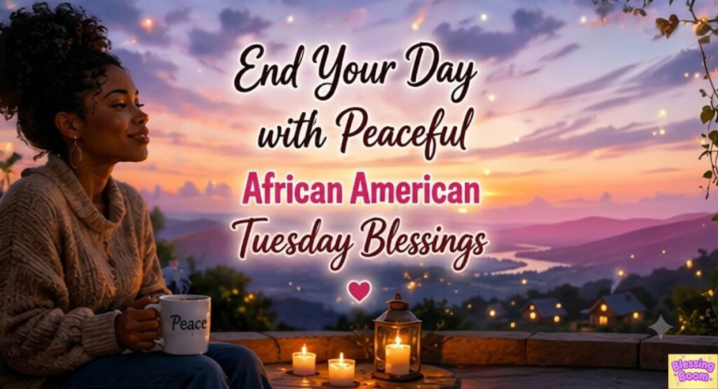 End Your Day with Peaceful African American Tuesday Blessings