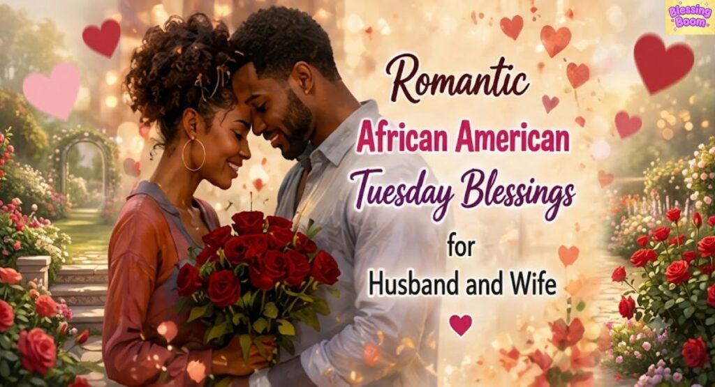 Romantic African American Tuesday Blessings for Husband and Wife