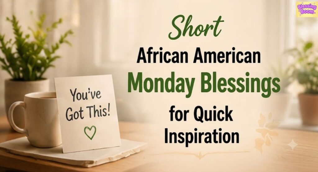 Short African American Monday Blessings for Quick Inspiration