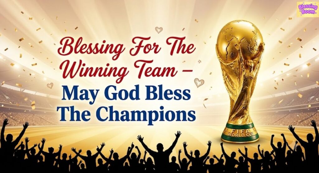 Blessing For The Winning Team – May God Bless The Champions