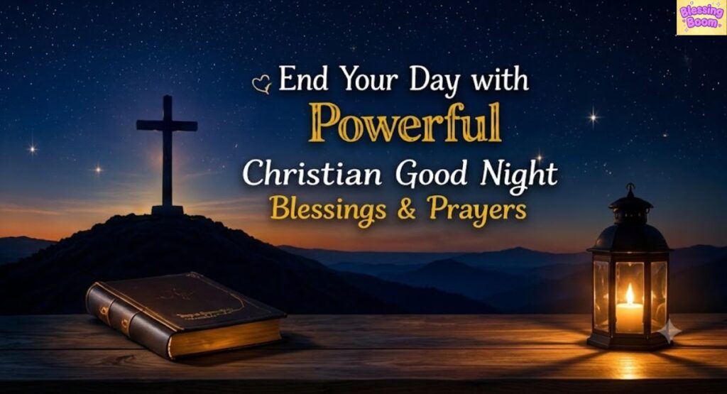 End Your Day with Powerful Christian Good Night Blessings & Prayers