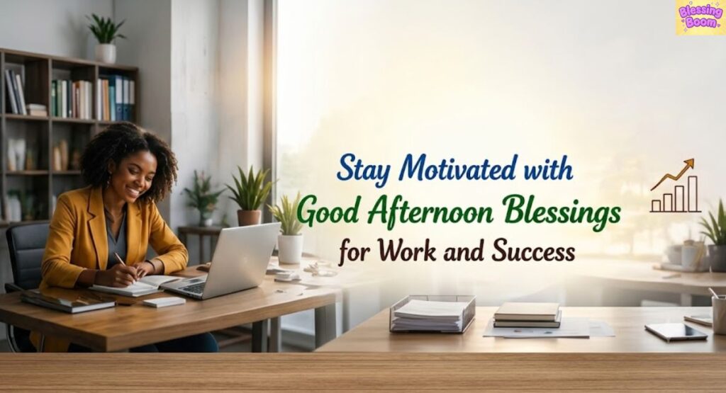 Stay Motivated with Good Afternoon Blessings for Work and Success