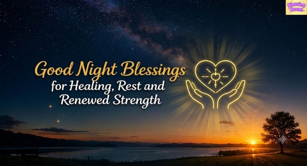 Good Night Blessings for Healing, Rest and Renewed Strength