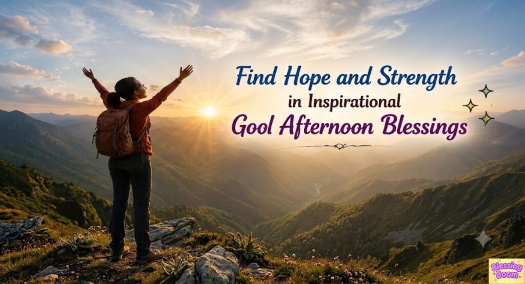 Find Hope and Strength in Inspirational Good Afternoon Blessings